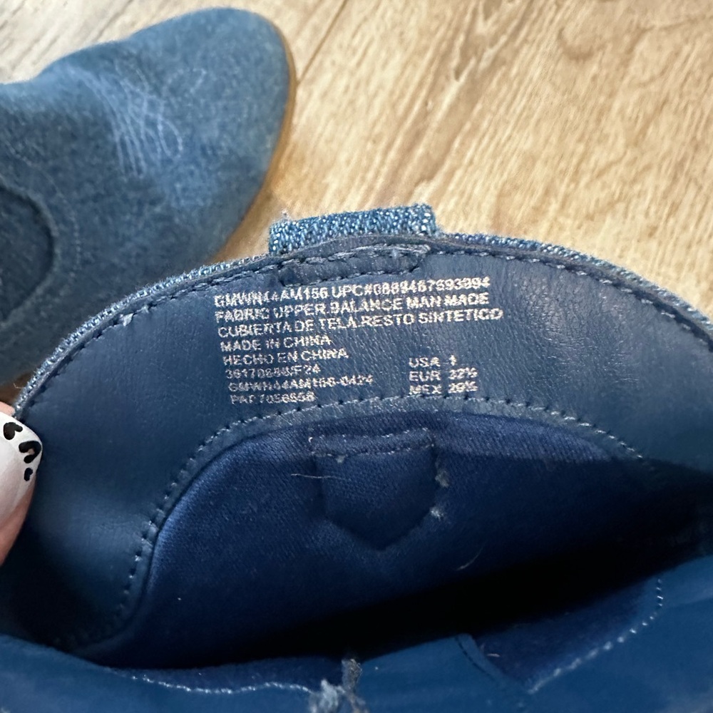 Girls Denim Ankle Boots Size 1